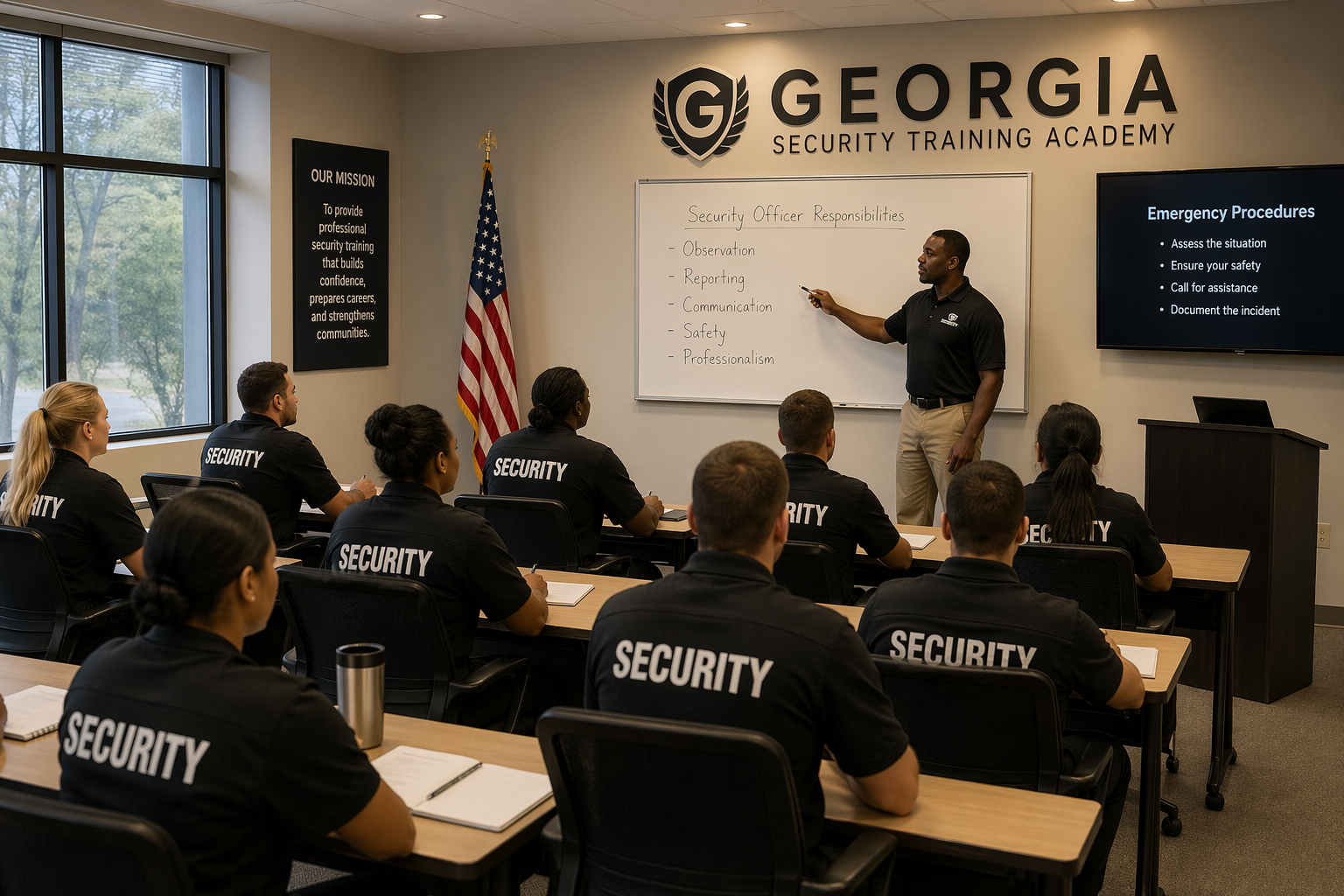 Security guard training for Grayson residents